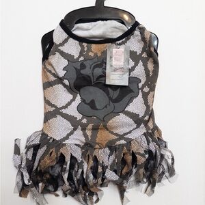 NWT Bret Michaels Dog's Dress Snakeskin Print